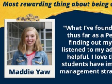 Most rewarding part of being a peer facilitator 2019-2020